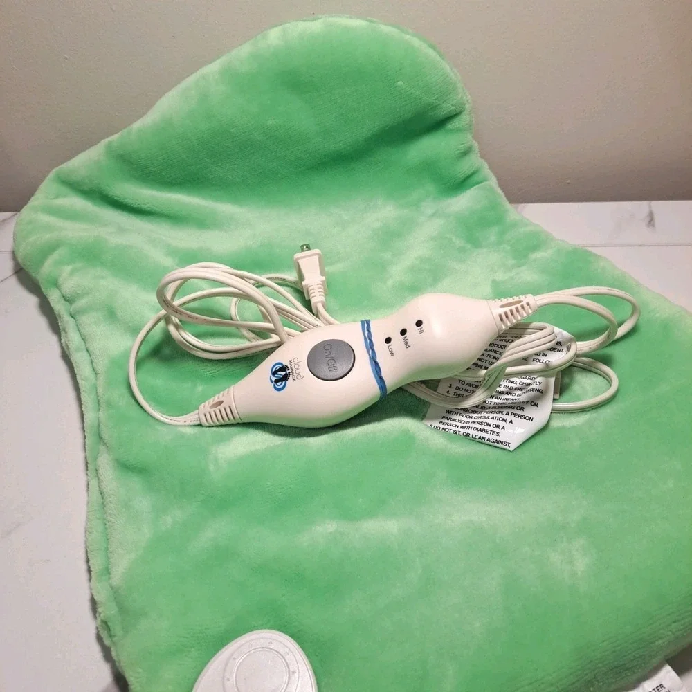 Cloud Massage Warming Pad Electric Heated Ultra Soft Flannel Heat Therapy 15x22